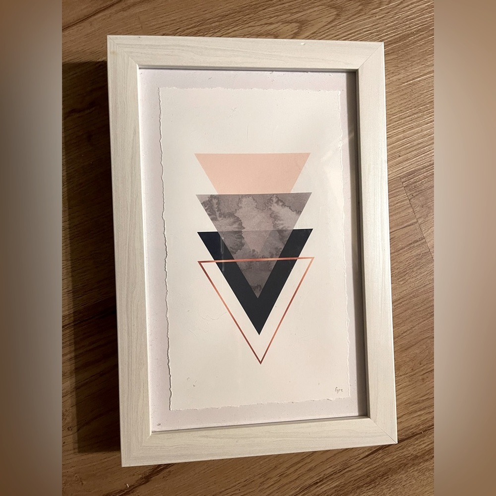 Triangle Prism Framed Art